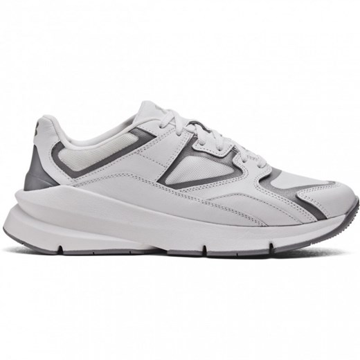Sneakersy uniseks Under Armour UA Forge 96 Leather Reissue - białe ze sklepu Sportstylestory.com w kategorii Buty sportowe męskie - zdjęcie 175309767