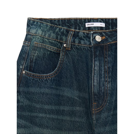 Cropp - Jeansy balloon horseshoe - niebieski Cropp 38 Cropp