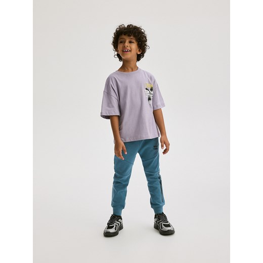 Reserved - Dresowe spodnie jogger - ciemny turkus Reserved 122 (6-7 lat) Reserved