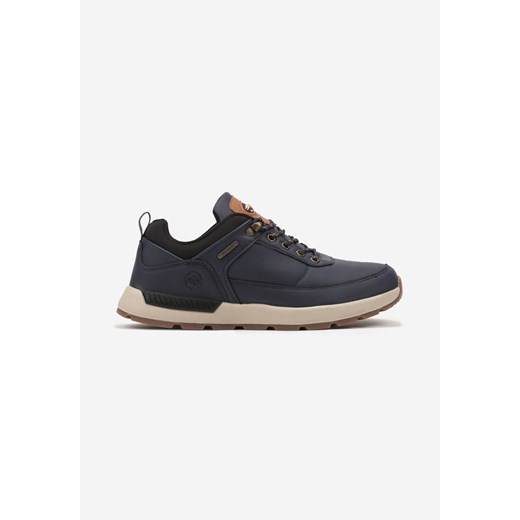 Granatowe Buty Sportowe w Trekkingowym Stylu na Grubej Podeszwie Vilobria ze sklepu born2be.pl w kategorii Buty sportowe męskie - zdjęcie 175311568