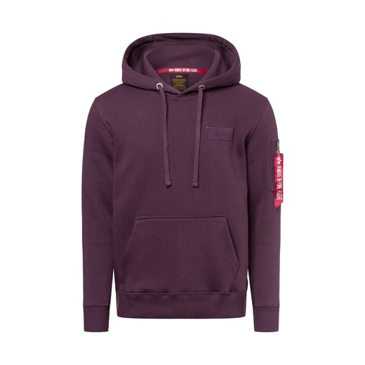 Alpha Industries Bluza nierozpinana Mężczyźni lila jednolity ze sklepu vangraaf w kategorii Bluzy męskie - zdjęcie 175311637