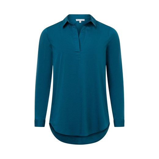 Marie Lund Bluzka damska Kobiety Bawełna petrol jednolity ze sklepu vangraaf w kategorii Bluzki damskie - zdjęcie 175311668