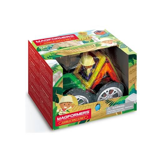 MAGFORMERS 9-częściowy zestaw magnetyczny &quot;Jungle Rally&quot; - 3+ ze sklepu Limango Polska w kategorii Zabawki - zdjęcie 175312655