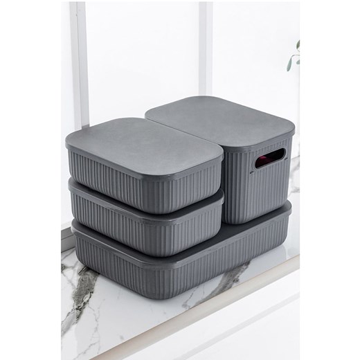 Violeta Home 4-częściowy organizer w kolorze szarym Violeta Home onesize okazja Limango Polska