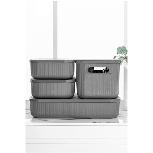 Violeta Home 4-częściowy organizer w kolorze szarym Violeta Home onesize okazja Limango Polska