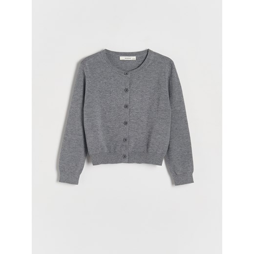 Reserved - Kardigan na guziki - ciemnoszary Reserved 134 (8 lat) Reserved