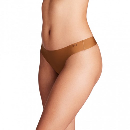 Damska bielizna treningowa (3-pack) Under Armour UA Pure Stretch NS Thong - brązowa ze sklepu Sportstylestory.com w kategorii Majtki damskie - zdjęcie 175314536