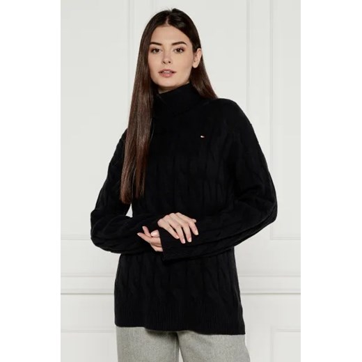 Tommy Hilfiger Wełniany sweter | Regular Fit ze sklepu Gomez Fashion Store w kategorii Swetry damskie - zdjęcie 175315545