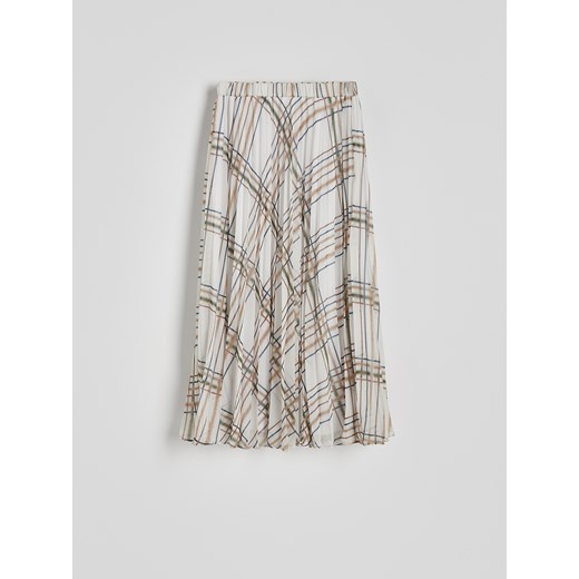 Reserved - Plisowana spódnica midi - wielobarwny Reserved XS Reserved
