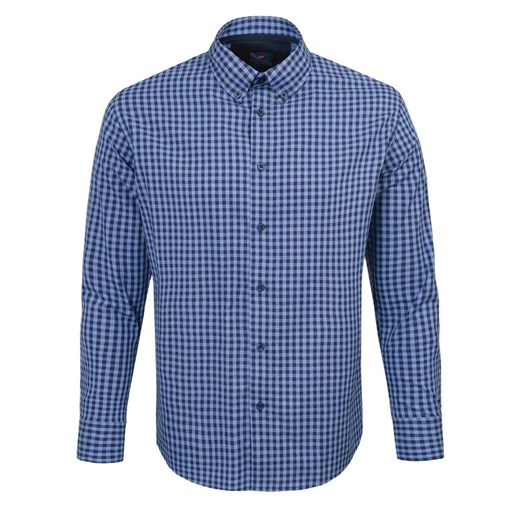 Koszula Weekendowa - Pako Jeans - Lekko Taliowana - Niebieska Kratka KSDCPJNSd4rRENE ze sklepu JegoSzafa.pl w kategorii Koszule męskie - zdjęcie 175318658