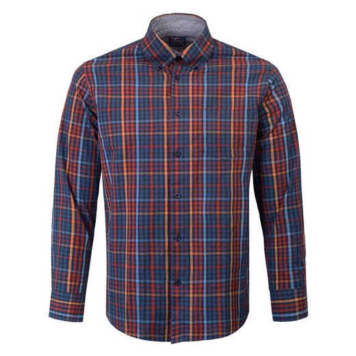Sportowa, Bawełniana Koszula Męska - Pako Jeans - Jesienna Kratka KSDCPJNSd4rROYAL ze sklepu JegoSzafa.pl w kategorii Koszule męskie - zdjęcie 175318675