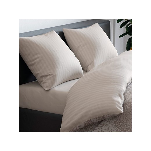 CXL by Christian Lacroix Satynowe prześcieradło w kolorze szarobrązowym na gumce ze sklepu Limango Polska w kategorii Prześcieradła - zdjęcie 175323956