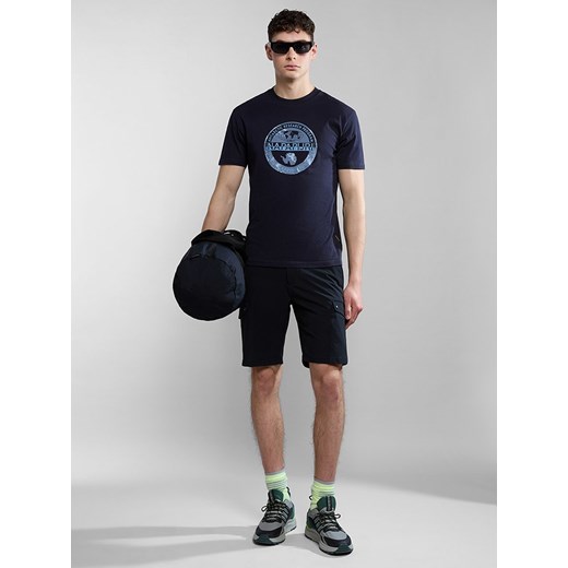 Napapijri Koszulka w kolorze granatowym ze sklepu Limango Polska w kategorii T-shirty męskie - zdjęcie 175324296