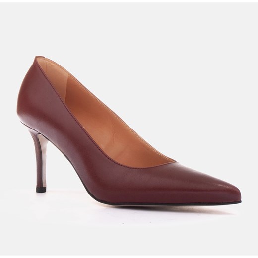 Czółenka Marco Shoes czerwone na szpilce eleganckie