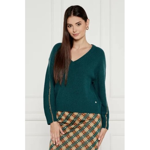 Marc Cain Wełniany sweter | Loose fit ze sklepu Gomez Fashion Store w kategorii Swetry damskie - zdjęcie 175325076