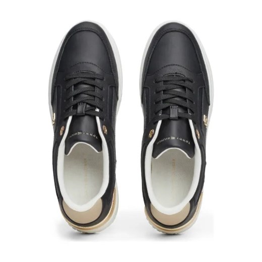 Tommy Hilfiger buty sportowe damskie sneakersy sznurowane czarne