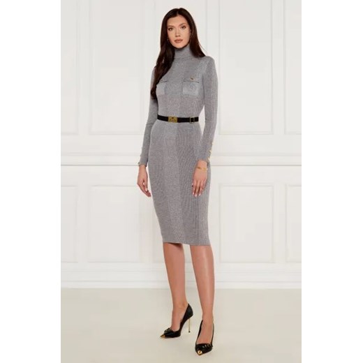 Elisabetta Franchi Sukienka z paskiem | z dodatkiem jedwabiu ze sklepu Gomez Fashion Store w kategorii Sukienki - zdjęcie 175325195
