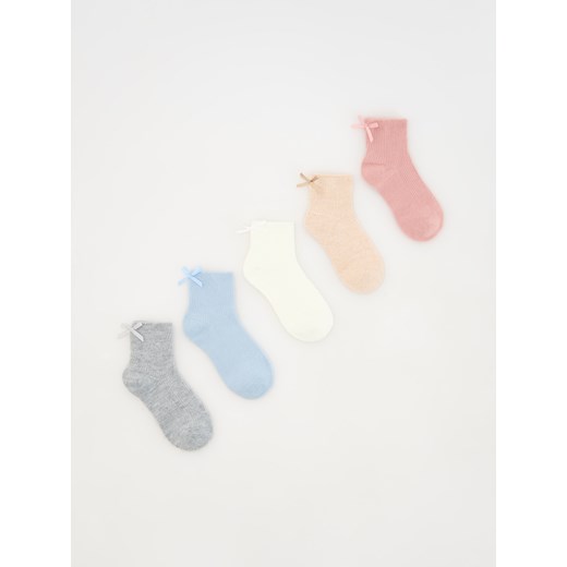 Reserved - Skarpetki z koradkami 5 pack - różowy Reserved 35-38 Reserved