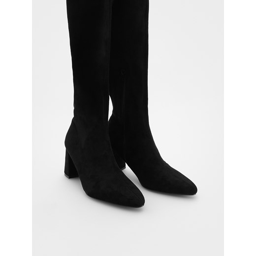 Reserved - Kozaki z wysoką cholewką - czarny ze sklepu Reserved w kategorii Kozaki damskie - zdjęcie 175326897