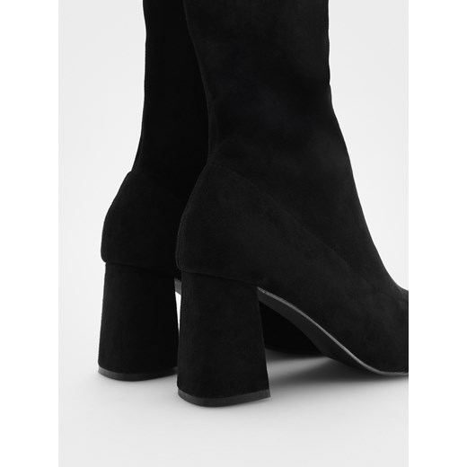 Reserved - Kozaki z wysoką cholewką - czarny Reserved 39 Reserved