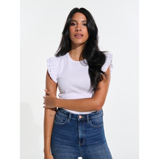 Sinsay - Jeansy super skinny high waist - granatowy Sinsay 40 Sinsay