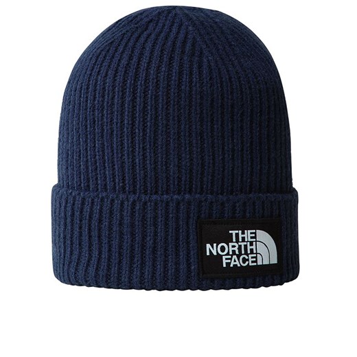 Czapka The North Face Logo Box Beanie 0A3FJX8K21 - granatowa ze sklepu streetstyle24.pl w kategorii Czapki zimowe męskie - zdjęcie 175328268