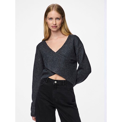 Pieces Sweter &quot;Nanu&quot; w kolorze jasnoszarym ze sklepu Limango Polska w kategorii Swetry damskie - zdjęcie 175329597