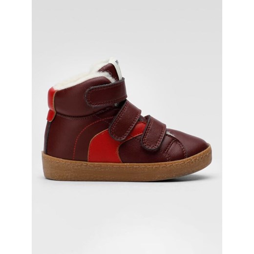 Primigi Skórzane sneakersy w kolorze czerwonym ze sklepu Limango Polska w kategorii Buty sportowe dziecięce - zdjęcie 175329687