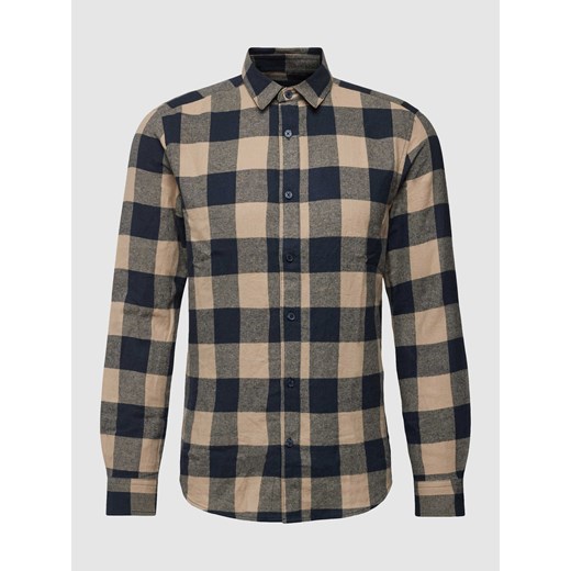 Koszula casualowa o kroju slim fit ze wzorem w kratkę ze sklepu Peek&Cloppenburg  w kategorii Koszule męskie - zdjęcie 175331407