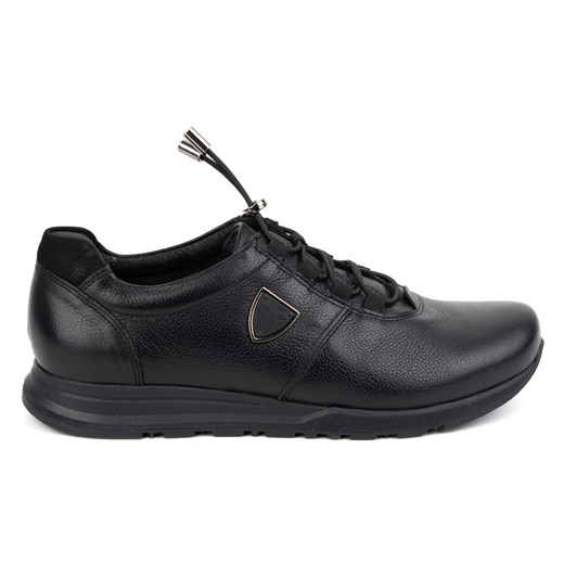 Buty męskie skórzane 25/5 czarne ze sklepu butyolivier w kategorii Półbuty męskie - zdjęcie 175332716