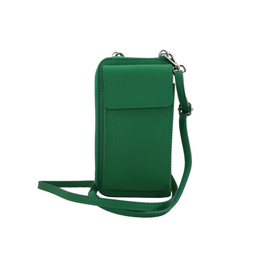 Portfel / etui na telefon ze skóry naturalnej - Zielony jasny ze sklepu butyolivier w kategorii Etui - zdjęcie 175333517