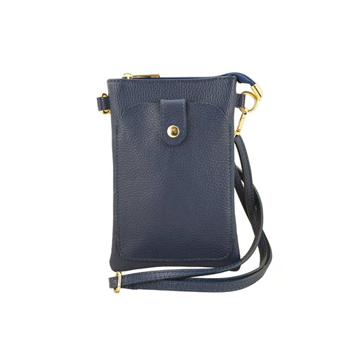 Mini torebka etui na telefon ze skóry Granatowa ze sklepu butyolivier w kategorii Etui - zdjęcie 175334589