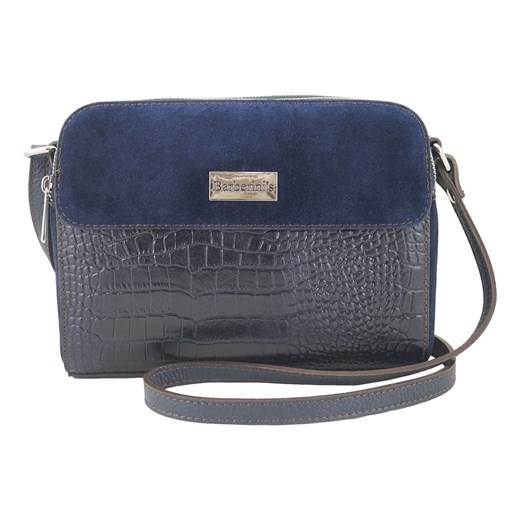 Stylowa torebka crossbody trzykomorowa - Granatowa ze sklepu butyolivier w kategorii Listonoszki - zdjęcie 175334668