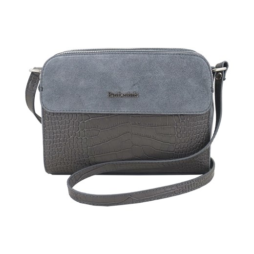 Stylowa torebka crossbody trzykomorowa - Szara ciemna ze sklepu butyolivier w kategorii Listonoszki - zdjęcie 175335715