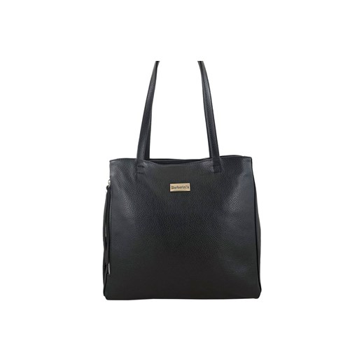 Torba skórzana A4 na ramię - Czarna ze sklepu butyolivier w kategorii Torby Shopper bag - zdjęcie 175335957