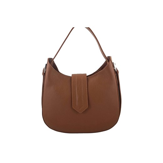 Stylowa i modna torebka skórzana - Brązowa jasna ze sklepu butyolivier w kategorii Torby Shopper bag - zdjęcie 175336238