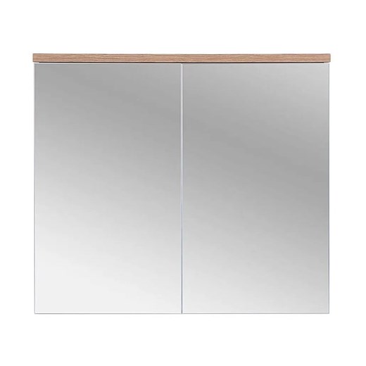 Szafka łazienkowa z lustrem Dixi 6X 80 cm - Biały ze sklepu Edinos.pl w kategorii Szafki i regały łazienkowe - zdjęcie 175339427