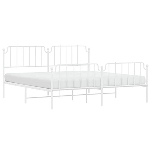 Elegancka Biała Rama Łóżka 200X200 L6-M94 ze sklepu Edinos.pl w kategorii Łóżka i materace - zdjęcie 175339569