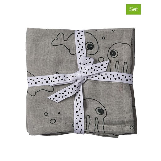 done by deer Chustki muślinowe (2 szt.) w kolorze szarym - 120 x 120 cm ze sklepu Limango Polska w kategorii Odzież dla niemowląt - zdjęcie 175340229