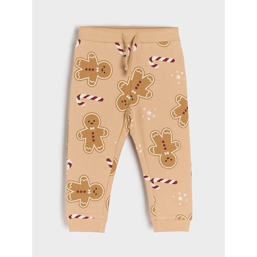 Beżowa odzież dla niemowląt Sinsay z dzianiny