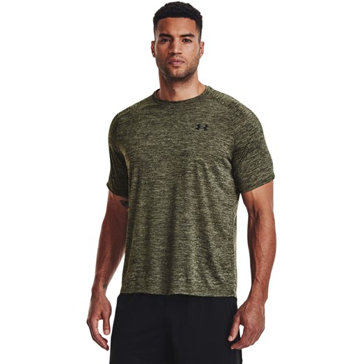 Męska koszulka treningowa UNDER ARMOUR Tech 2.0 SS Tee - oliwkowa/khaki ze sklepu Sportstylestory.com w kategorii T-shirty męskie - zdjęcie 175356526