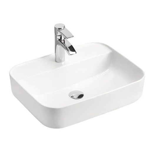 Ceramiczna umywalka nablatowa Rafina 2X - Biała Elior One Size Edinos.pl
