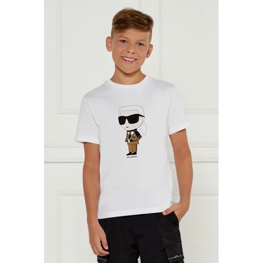 Karl Lagerfeld Kids T-shirt | Regular Fit ze sklepu Gomez Fashion Store w kategorii T-shirty chłopięce - zdjęcie 175362968