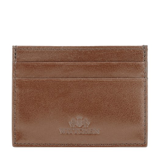 Etui na karty kredytowe z gładkiej skóry taupe ze sklepu WITTCHEN w kategorii Etui - zdjęcie 175364046