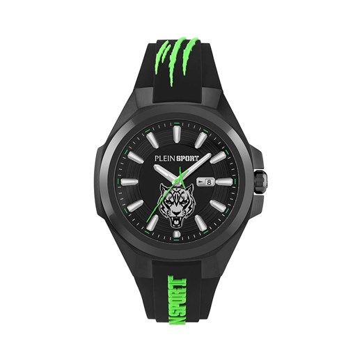 PLEIN SPORT zegarek męski kolor czarny PS7BA0524 ze sklepu ANSWEAR.com w kategorii Zegarki - zdjęcie 175364189