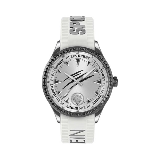 PLEIN SPORT zegarek męski kolor biały PS5BA0224 ze sklepu ANSWEAR.com w kategorii Zegarki - zdjęcie 175364225