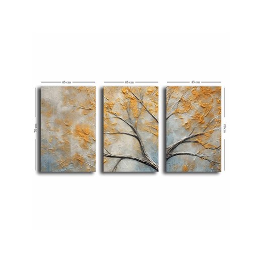 ABERTO DESIGN Druki (3 szt.) na płótnie - 70 x 45 cm Aberto Design onesize wyprzedaż Limango Polska