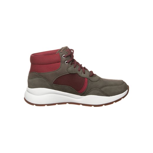 Timberland Skórzane botki "Boroughs" w kolorze oliwkowo-czerwonym Timberland 37 promocyjna cena Limango Polska