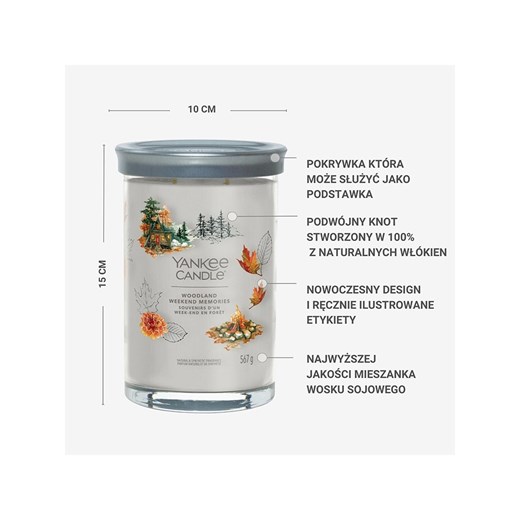 Yankee Candle Świeca zapachowa &quot;Woodland Weekand Memories&quot; - 567 g Yankee Candle onesize wyprzedaż Limango Polska