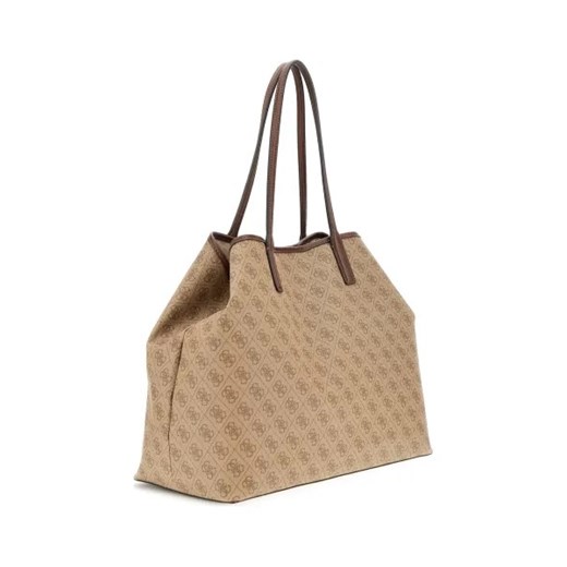 Guess shopper bag ze skóry ekologicznej mieszcząca a8 matowa